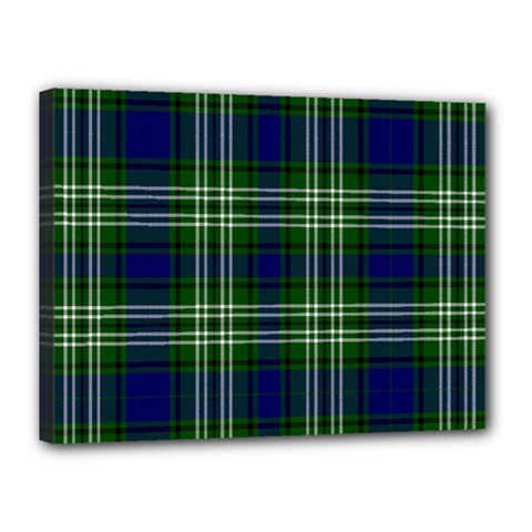 Tweedside District Tartan Canvas 16  X 12  (stretched) by impacteesstreetwearfour