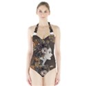 Mechanical Beauty  Halter Swimsuit View1