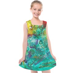 Underwater Summer Kids  Cross Back Dress by arwwearableart