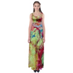 Neon World  Empire Waist Maxi Dress by arwwearableart