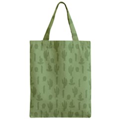 Cactus Pattern Zipper Classic Tote Bag by Valentinaart