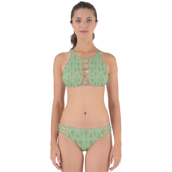 Cactus pattern Perfectly Cut Out Bikini Set