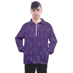 Cactus Pattern Men s Half Zip Pullover