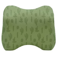 Cactus Pattern Velour Head Support Cushion by Valentinaart