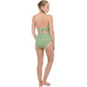 Cactus pattern Scallop Top Cut Out Swimsuit View2