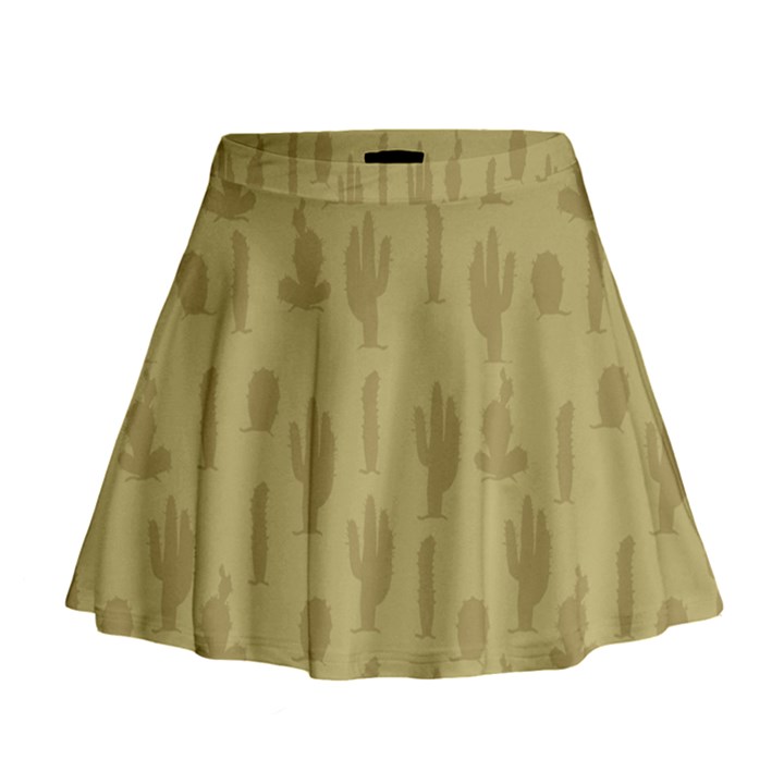 Cactus pattern Mini Flare Skirt