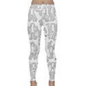 Doodle Pattern Classic Yoga Leggings View1