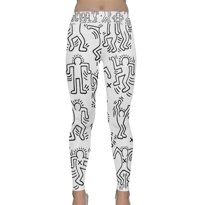 Doodle Pattern Classic Yoga Leggings