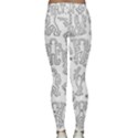 Doodle Pattern Classic Yoga Leggings View2