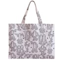 Doodle Pattern Zipper Mini Tote Bag View1