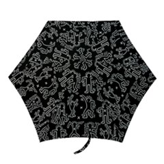 Doodle Pattern Mini Folding Umbrellas by Valentinaart