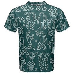 Doodle Pattern Men s Cotton Tee