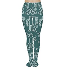 Doodle Pattern Tights