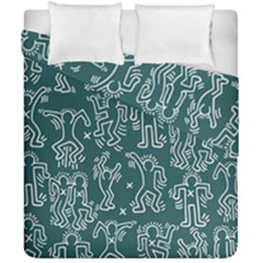 Doodle Pattern Duvet Cover Double Side (california King Size)