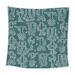 Doodle Pattern Square Tapestry (large) by Valentinaart