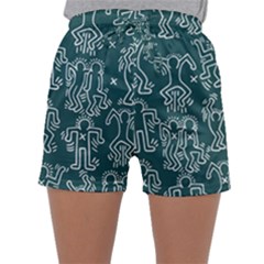 Doodle Pattern Sleepwear Shorts