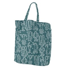 Doodle Pattern Giant Grocery Tote