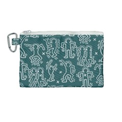 Doodle Pattern Canvas Cosmetic Bag (medium)