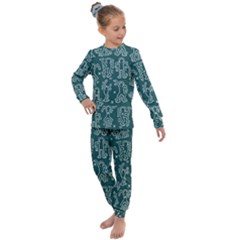 Doodle Pattern Kids  Long Sleeve Set 