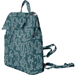 Doodle Pattern Buckle Everyday Backpack by Valentinaart