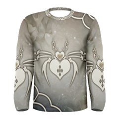 Wonderful Decorative Spider With Hearts Men s Long Sleeve Tee by FantasyWorld7