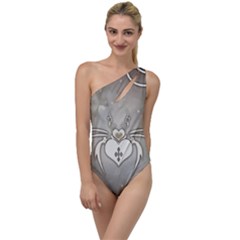 Wonderful Decorative Spider With Hearts To One Side Swimsuit by FantasyWorld7