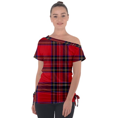 Royal Stewart Tartan Tie-up Tee by impacteesstreetwearfour