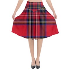 Royal Stewart Tartan Flared Midi Skirt by impacteesstreetwearfour