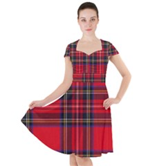 Royal Stewart Tartan Cap Sleeve Midi Dress by impacteesstreetwearfour