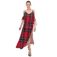 Royal Stewart Tartan Maxi Chiffon Cover Up Dress by impacteesstreetwearfour