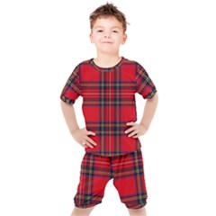 Royal Stewart Tartan Kids  Tee And Shorts Set by impacteesstreetwearfour