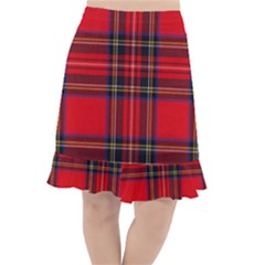 Royal Stewart Tartan Fishtail Chiffon Skirt by impacteesstreetwearfour