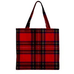 Royal Stewart Tartan Zipper Grocery Tote Bag by impacteesstreetwearfour