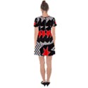 Questioning Anything - Star Design Drop Hem Mini Chiffon Dress View2