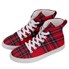 Royal Stewart Tartan Women s Hi-top Skate Sneakers by impacteesstreetwearfour