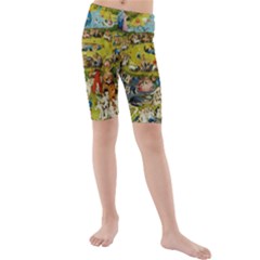 Hieronymus Bosch The Garden Of Earthly Delights Kids  Mid Length Swim Shorts by impacteesstreetwearthree