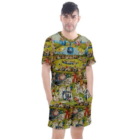 Hieronymus Bosch The Garden Of Earthly Delights Men s Mesh Tee And Shorts Set by impacteesstreetwearthree