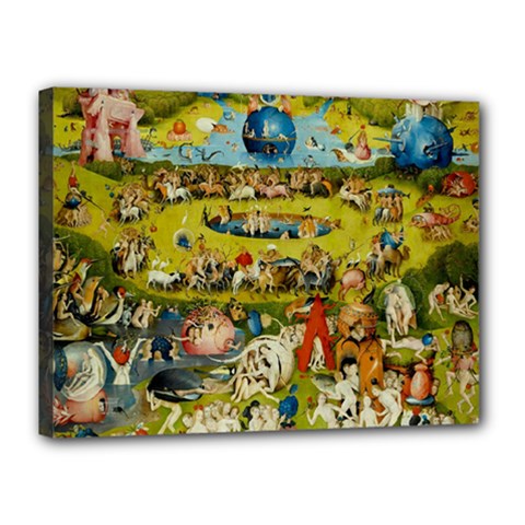 Hieronymus Bosch The Garden Of Earthly Delights Canvas 16  X 12  (stretched)