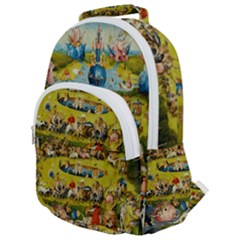 Hieronymus Bosch The Garden Of Earthly Delights Rounded Multi Pocket Backpack