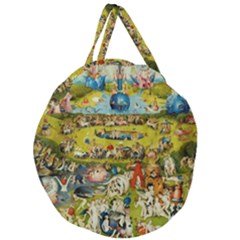 Hieronymus Bosch The Garden Of Earthly Delights Giant Round Zipper Tote