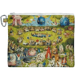 Hieronymus Bosch The Garden Of Earthly Delights Canvas Cosmetic Bag (xxxl) by impacteesstreetwearthree