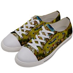 Hieronymus Bosch The Garden Of Earthly Delights Women s Low Top Canvas Sneakers