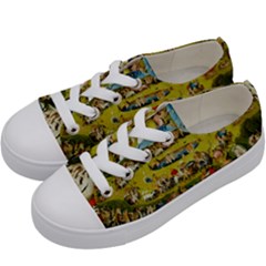 Hieronymus Bosch The Garden Of Earthly Delights Kids  Low Top Canvas Sneakers