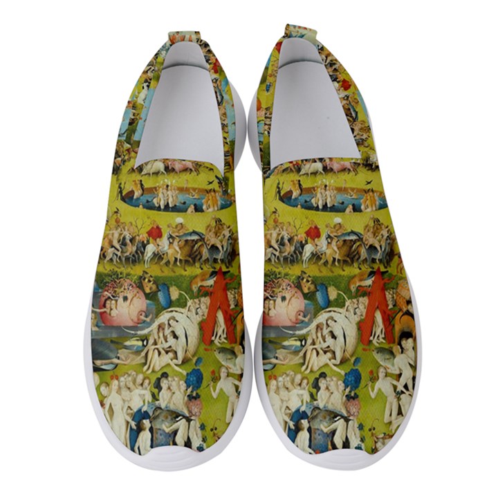 Hieronymus Bosch The Garden Of Earthly Delights Women s Slip On Sneakers