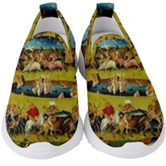 Hieronymus Bosch The Garden Of Earthly Delights (closeup) Kids  Slip On Sneakers