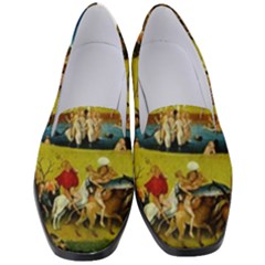 Hieronymus Bosch The Garden Of Earthly Delights (closeup) Women s Classic Loafer Heels by impacteesstreetwearthree