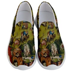 Hieronymus Bosch The Garden Of Earthly Delights (closeup) 3 Men s Lightweight Slip Ons