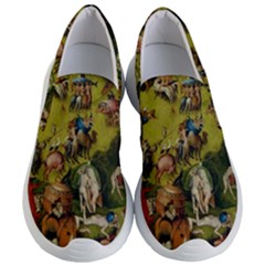 Hieronymus Bosch The Garden Of Earthly Delights (closeup) 3 Women s Lightweight Slip Ons