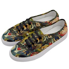 Hieronymus Bosch The Garden Of Earthly Delights (closeup) 2 Women s Classic Low Top Sneakers by impacteesstreetwearthree