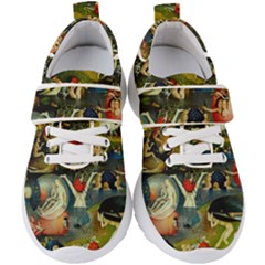 Hieronymus Bosch The Garden Of Earthly Delights (closeup) 2 Kids  Velcro Strap Shoes